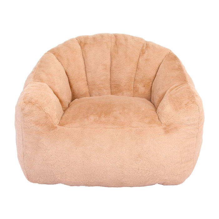 Beanbag Chair, Beanbag Sofa Chair With Armrests Stuffed High Density Foam