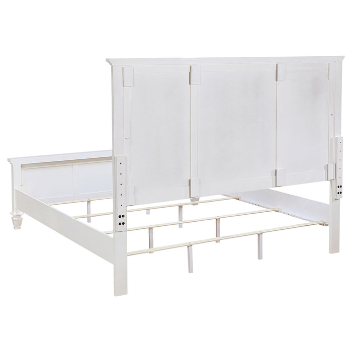Sandy Beach 4-piece Eastern King Bedroom Set Cream White
