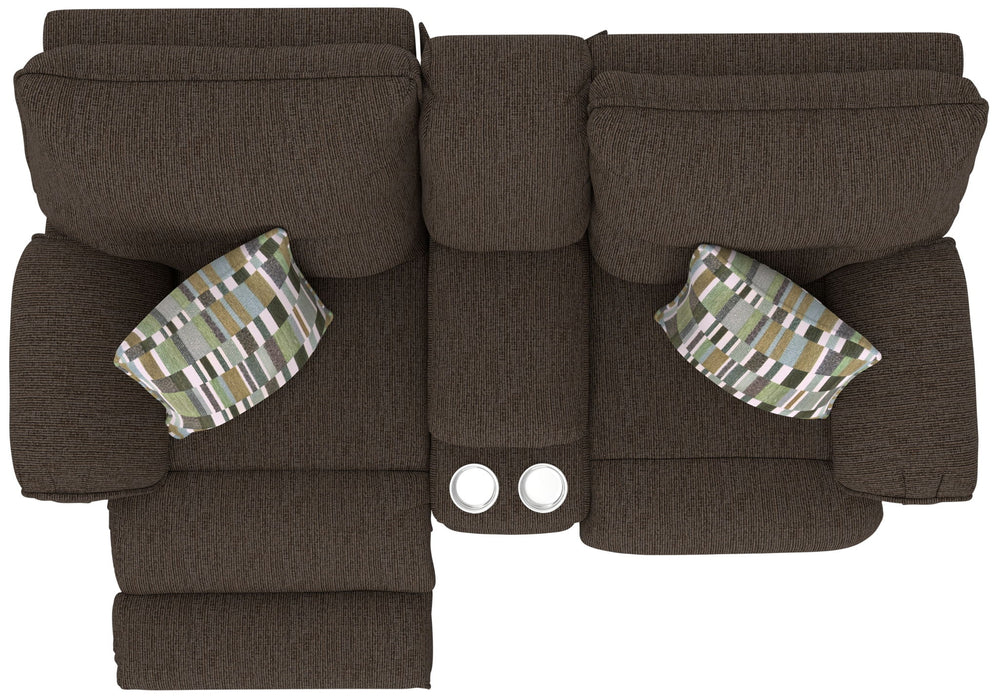 Lenny - Power Lay Flat Reclining Console Loveseat