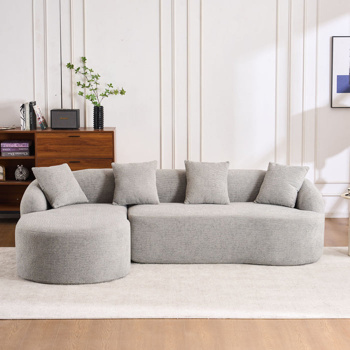 Combined Sofa With 4 Pillows
