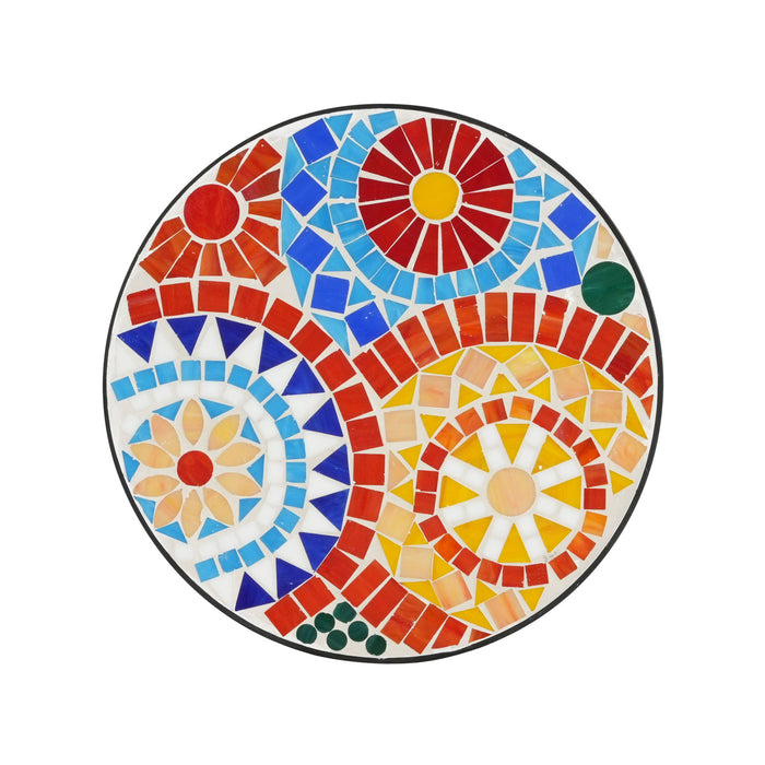 Colorful Outdoor Side Table With Ceramic Tile Top