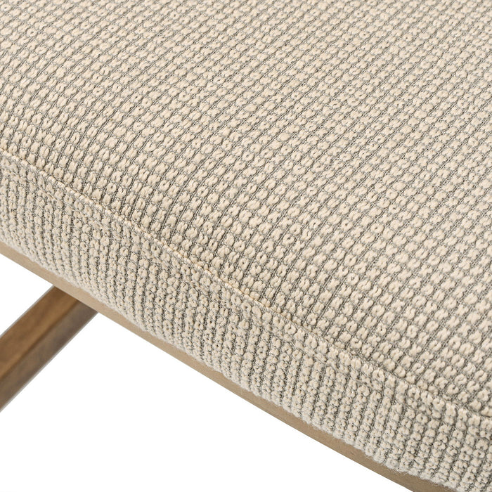 Bahama - Cane High Back Swivel Counter Stool With Recessed Arms Textured Weave - Taupe Beige