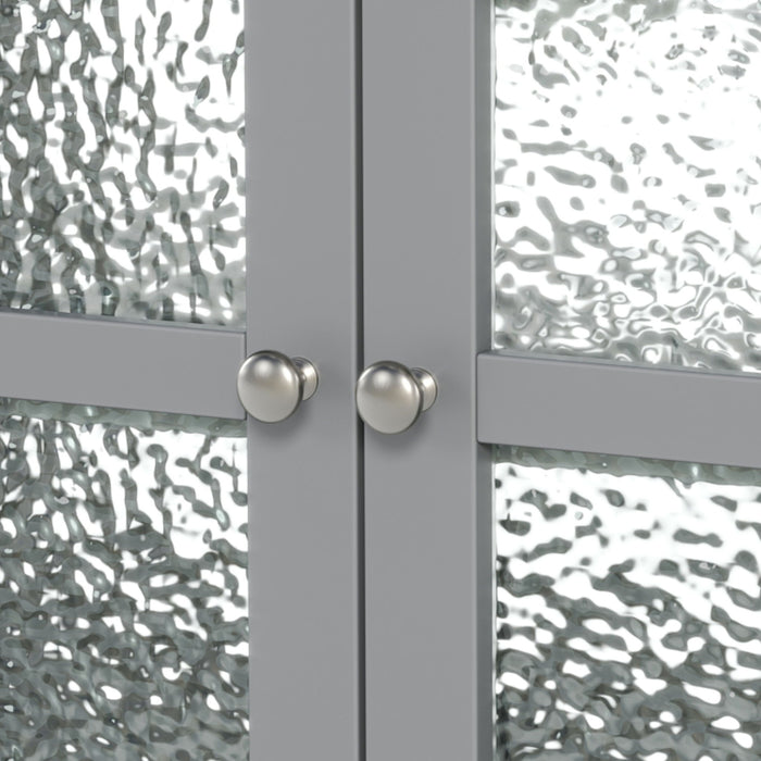 Bathroom Vanity With Ceramic Sink, Adjustable & Open Shelf