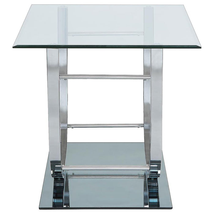 Danville - Rectangular U-Shaped Glass Top Table