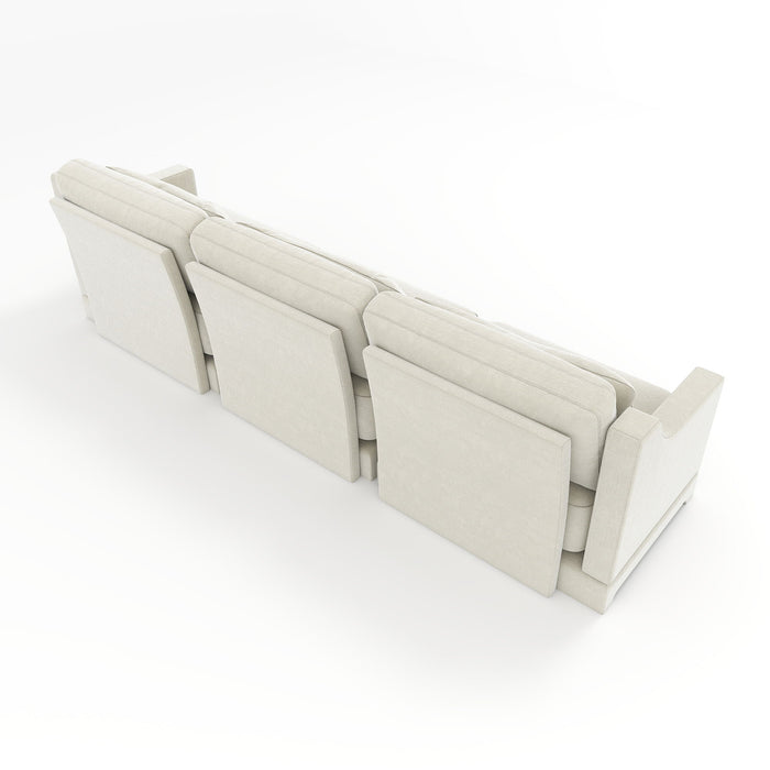 Elegant Sofa With Ergonomic Design And Lumbar Pillows