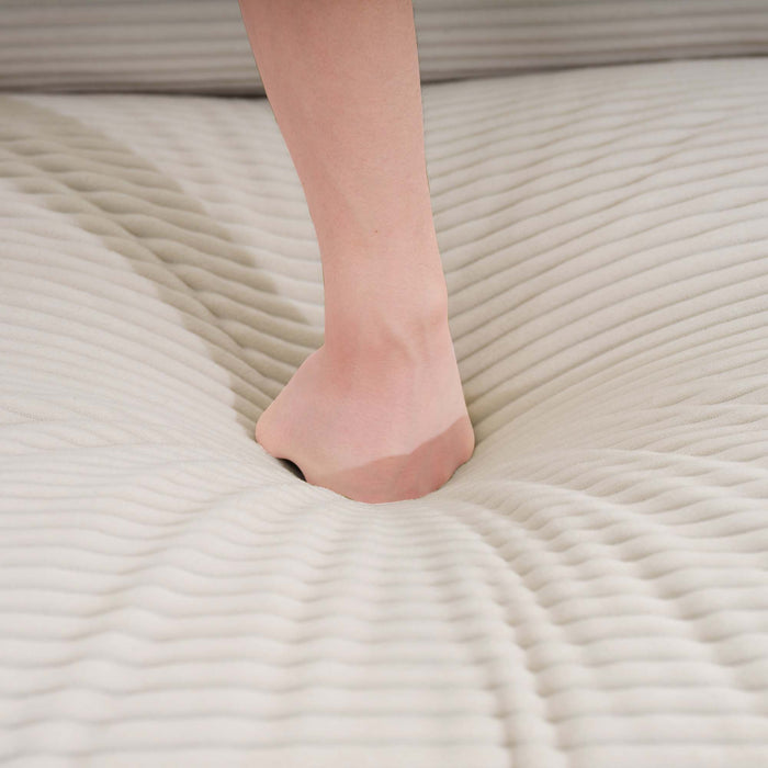 Modern Upholstered 4 Seater Corduroy Fabric Sofa With Arm And Throw Pillows