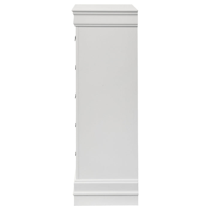 5 Drawer Bedroom Chest - White