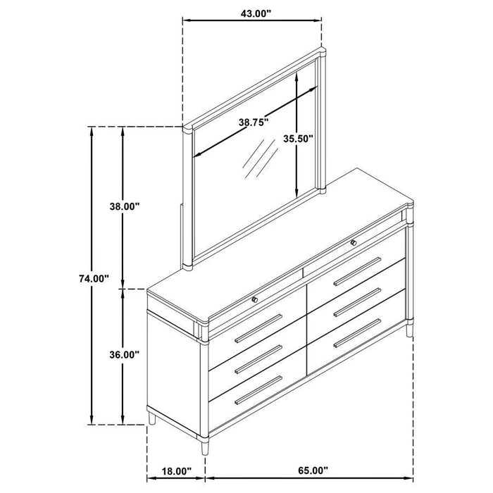 Gracemont - 8-Drawer Bedroom Dresser Cabinet