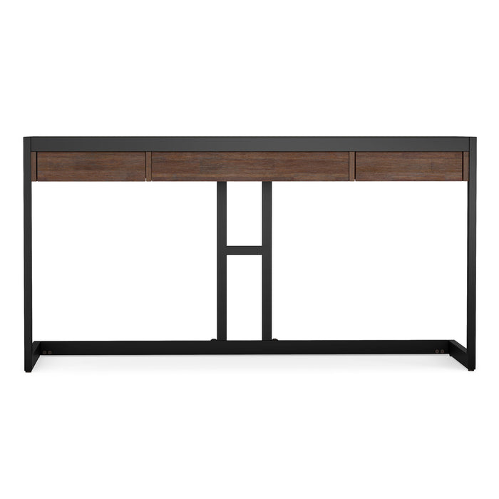 Erina - Desk - Distressed Charcoal Brown