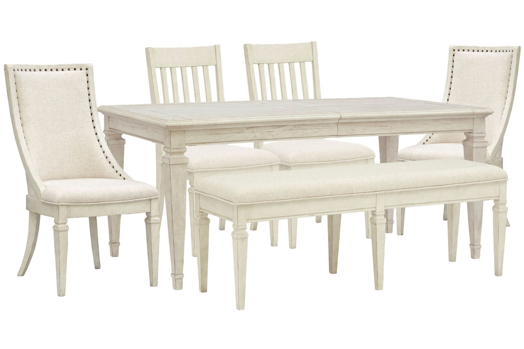 Newport - 6 Piece Extendable Rectangular Dining Table Set