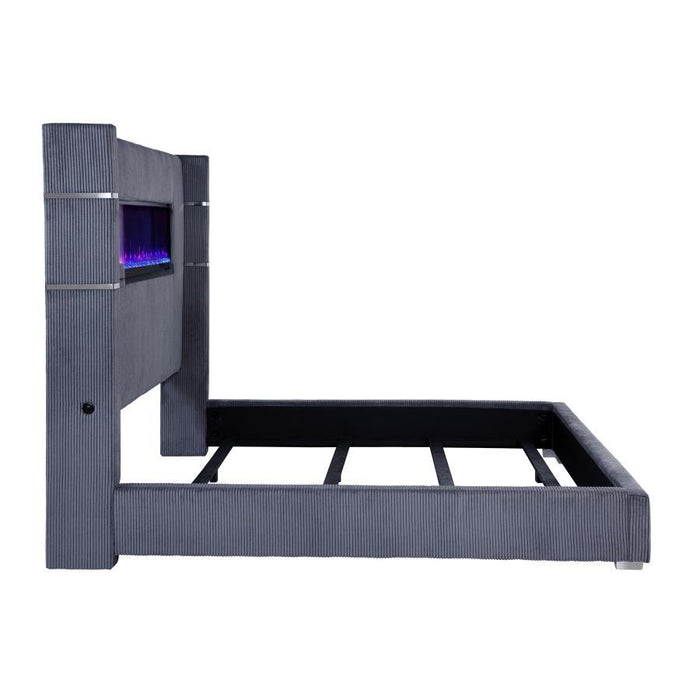 Tisdall - Upholstered Fireplace Bed