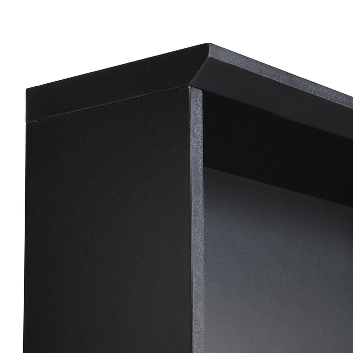 Minimalist Shoe Cabinet With Cube Storage & Shelves