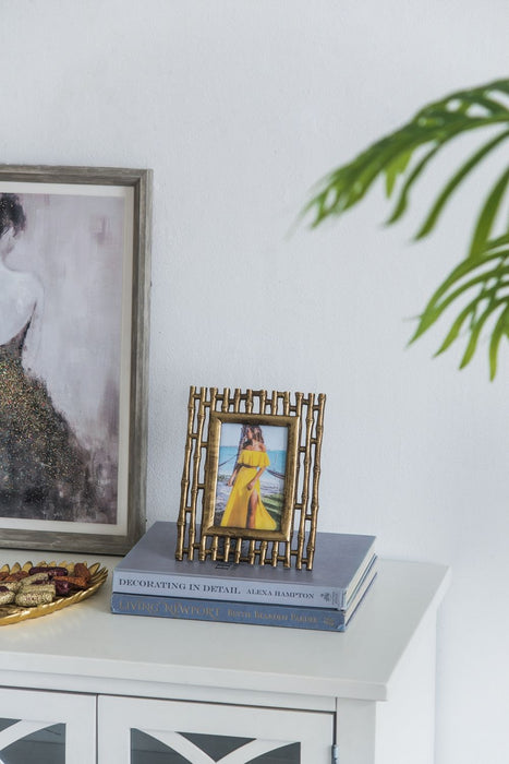 Photo Resin Frame, Opening (Set of 2) - Gold