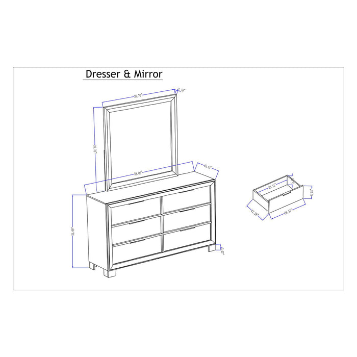 Callisie - Dresser With Spacious Drawers - Brown