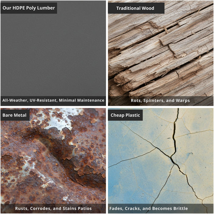 All Weather Patio Dining Chairs (Set of 2)