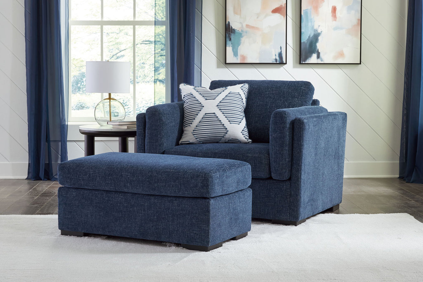 Stationary Chair & Ottoman