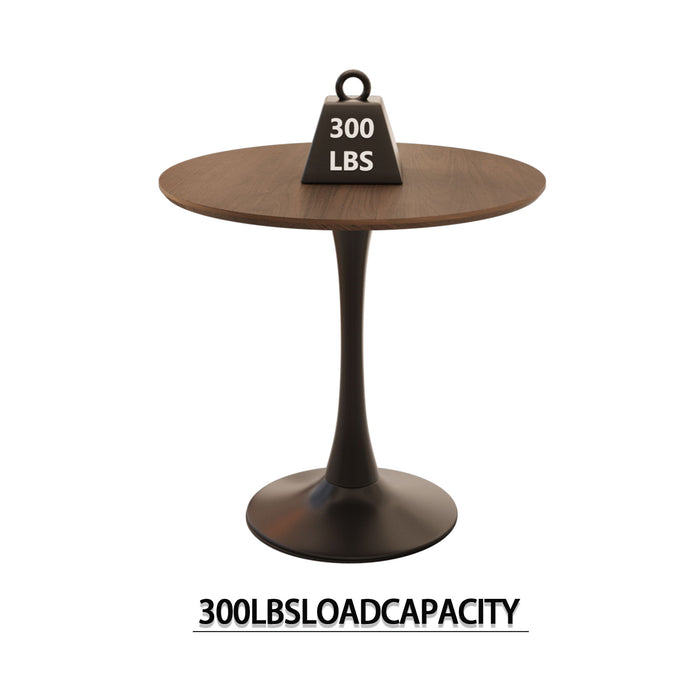 Round Dining Table Set With Tulip Design And 2 Chairs