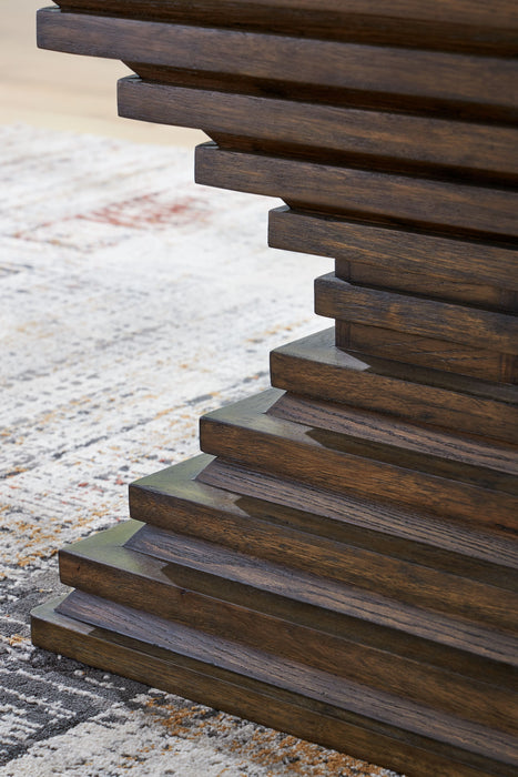 Hannodream - Square End Table - Warm Brown