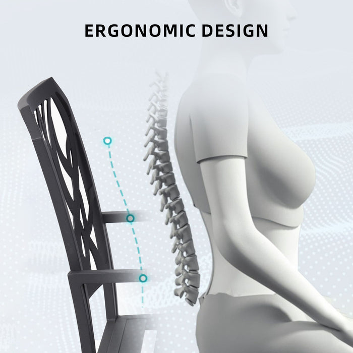 Outdoor Patio Stationary Dining Chairs With Outdoor Grade Sunbrella Cushions, Branch Like Backrest (Set of 2) - Bourbon Brown