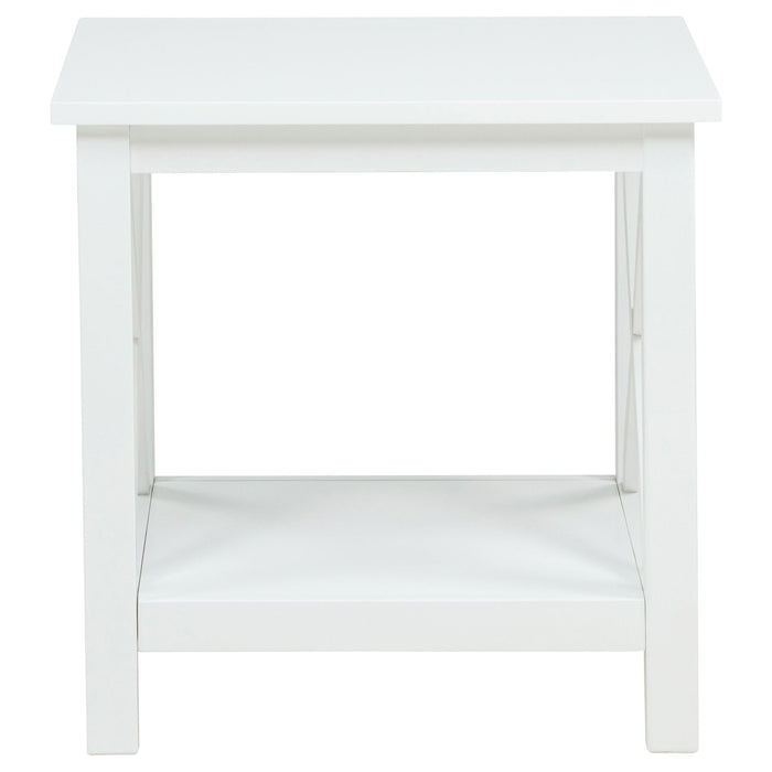 Skyview 2-piece Rectangular Lift Top Coffee Table Set White