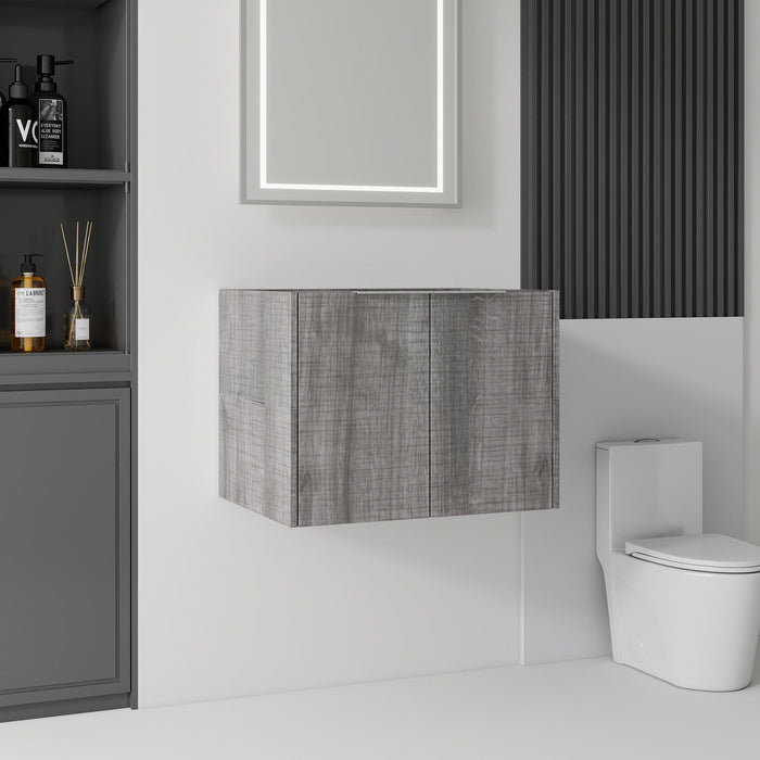 Floating Bathroom Vanity Cabinet With Soft Close Double Doors, Spacious Interior Storage, Wall Mounted, Cabinet Only