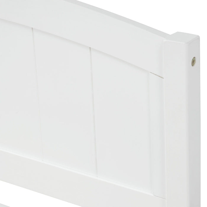 Platform Bed & Headboard, Footboard And Wood Slat Support