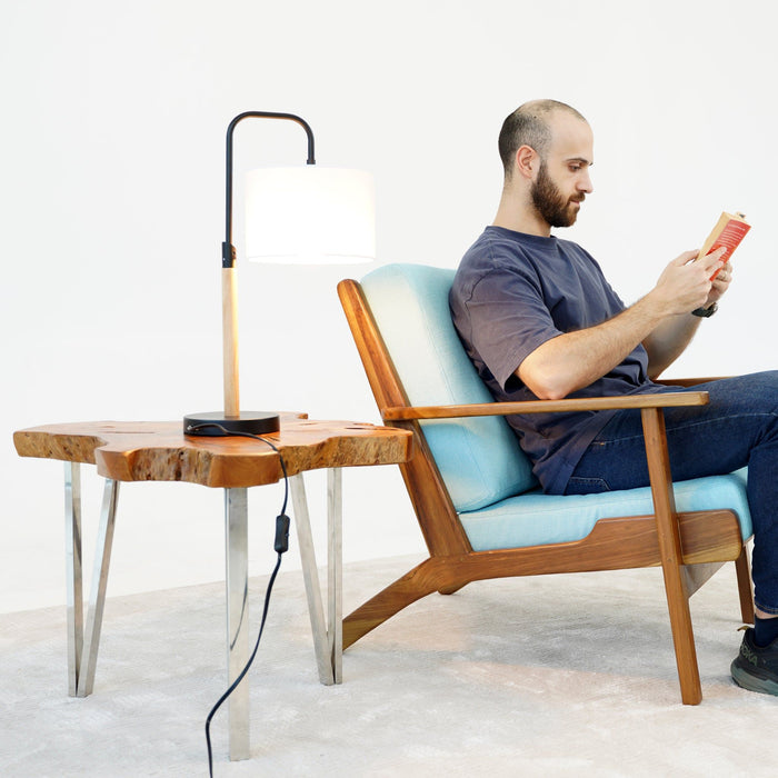 Arcus Paniz - Desk Lamp With Cylinder Shade - Black