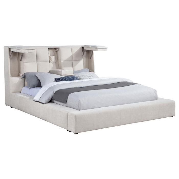 Dreux - Upholstered Panel Platform Bed