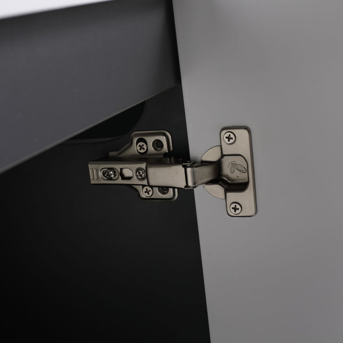 Contemporary Freestanding Bathroom Vanity With Resin Sink & Soft-Close Cabinet Doors