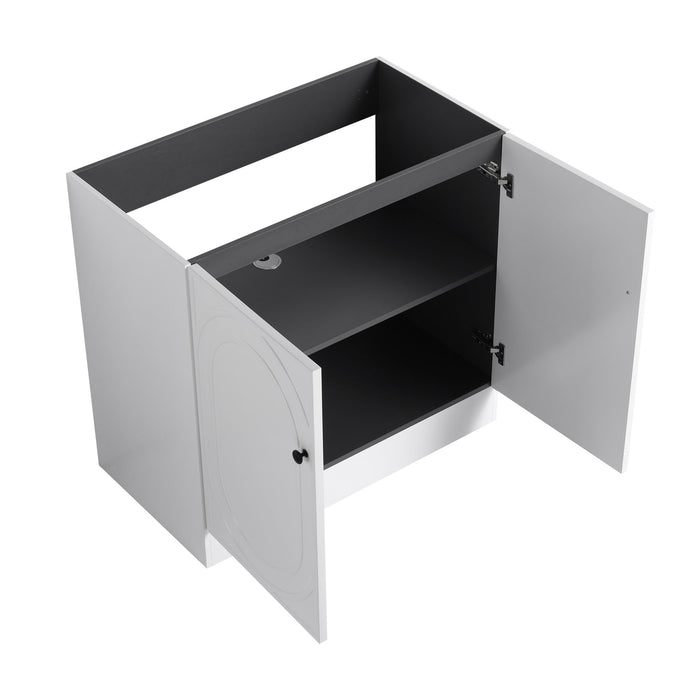 Modern Freestanding Bathroom Vanity With Soft Close Cabinet Doors