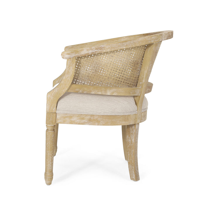 Curved Backrest Accent Chair