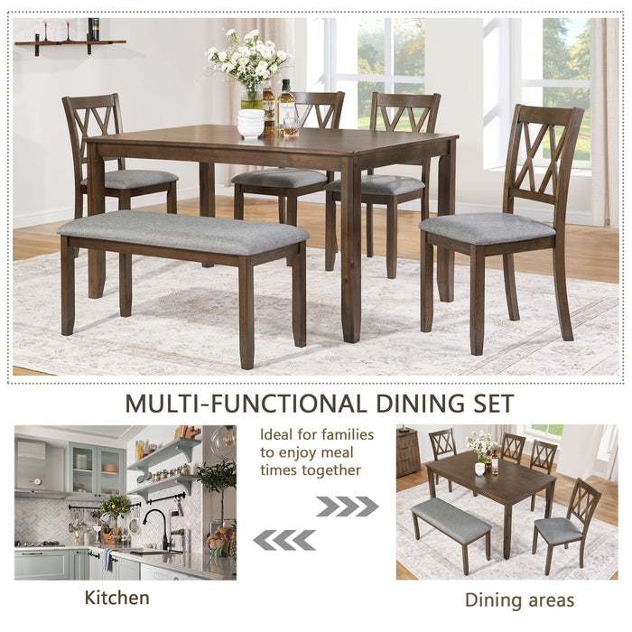 Modern Dining Set With Upholstered Chairs