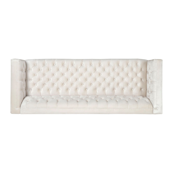 Contemporary 3 Seater Sofa With Button Tufting
