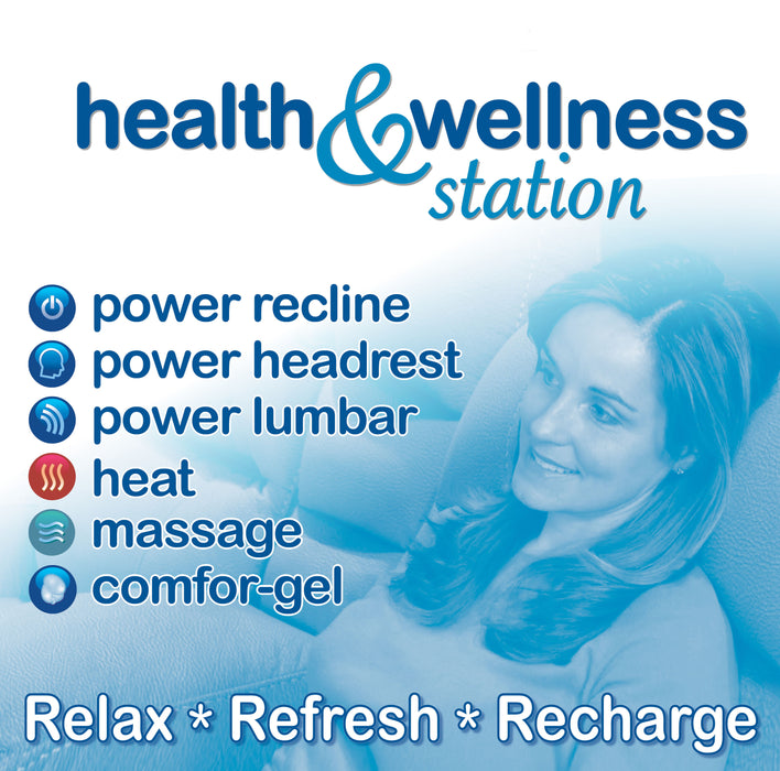 Flynn - Power Lay Flat Reclining Sofa Power Adjustable Headrest & Lumbar And Dual Heat & Massage - Fig