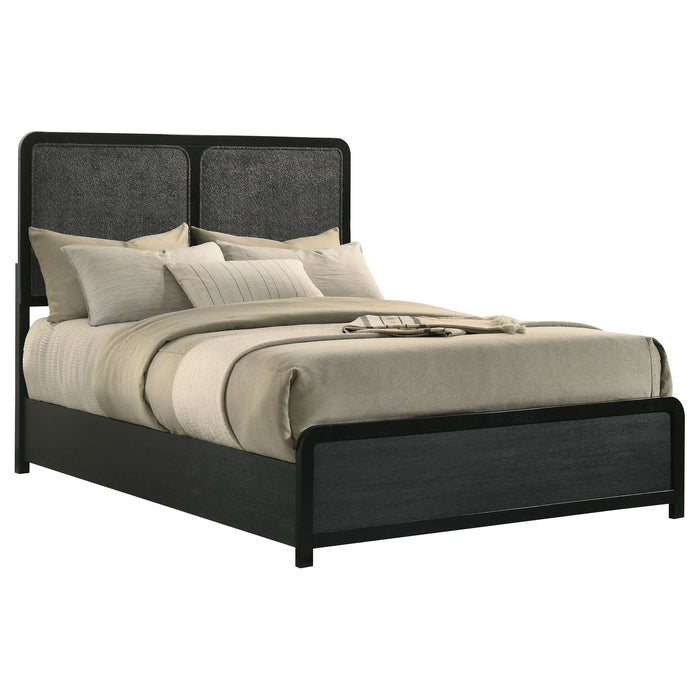Cavelle 51-inch Upholstered Full Panel Bed Black