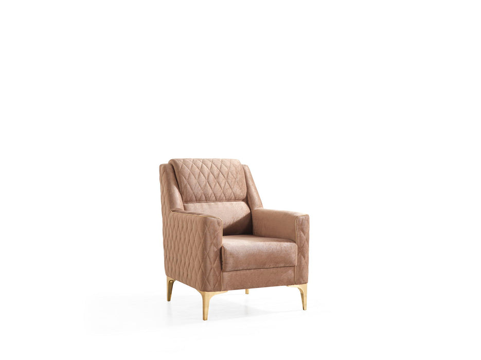 Luna Modern Style Chair In Copper