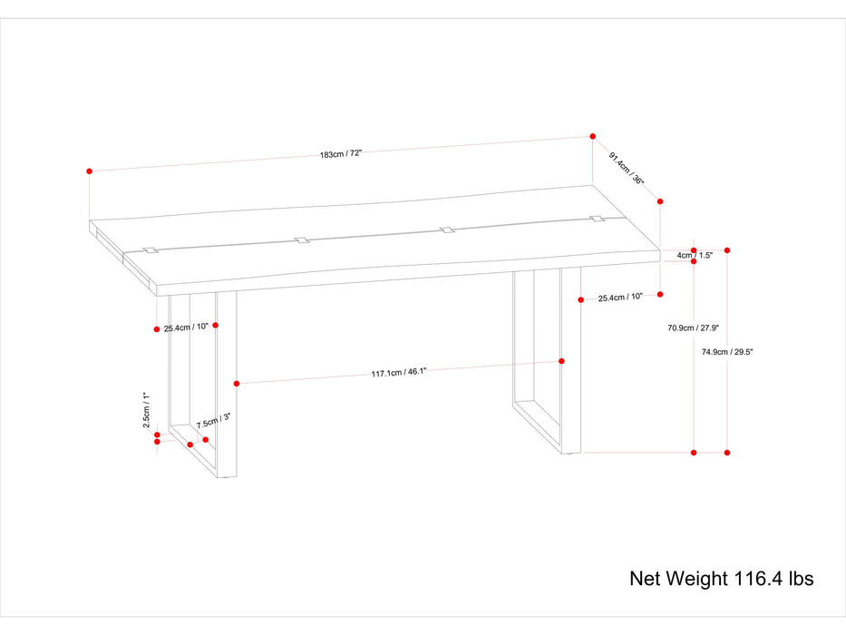 Fieldcrest - Handcrafted Dining Table