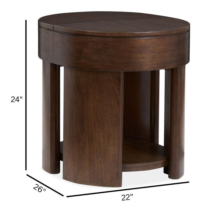 Holloway - Oval Lift Top Cocktail Table Set