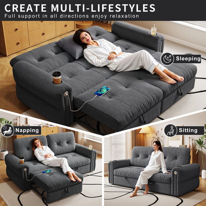 Cloud Like Convertible Sofa Bed With For Living Room