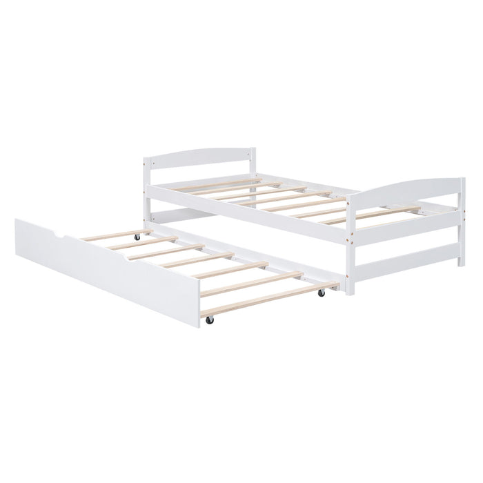 Platform Bed With Trundle