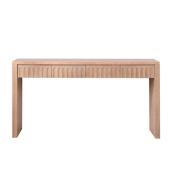 Modern Console Table With 4 Drawers, Entryway Table