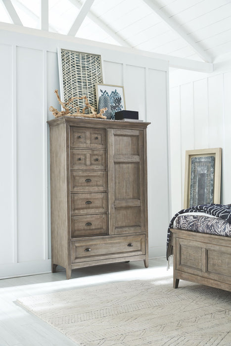Paxton Place - Wood Door Chest - Dove Tail Gray