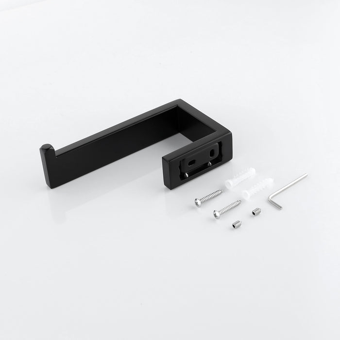 4 Piece Bathroom Hardware Set - Black
