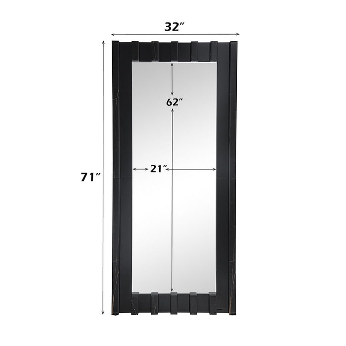 Dara - Floor Mirror - Black