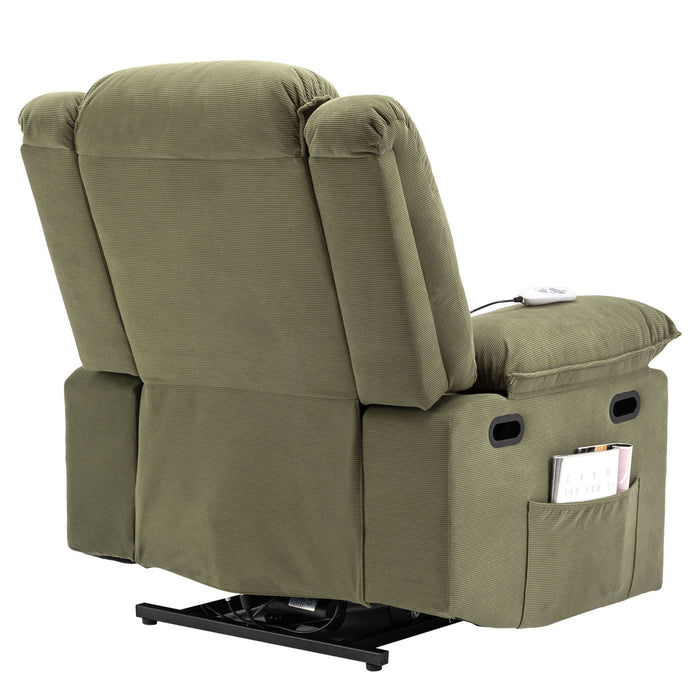 Massage Recliner Power Lift Chair With Adjustable Massage And Heating Function