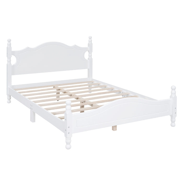 Platform Bed Frame With Slat Support