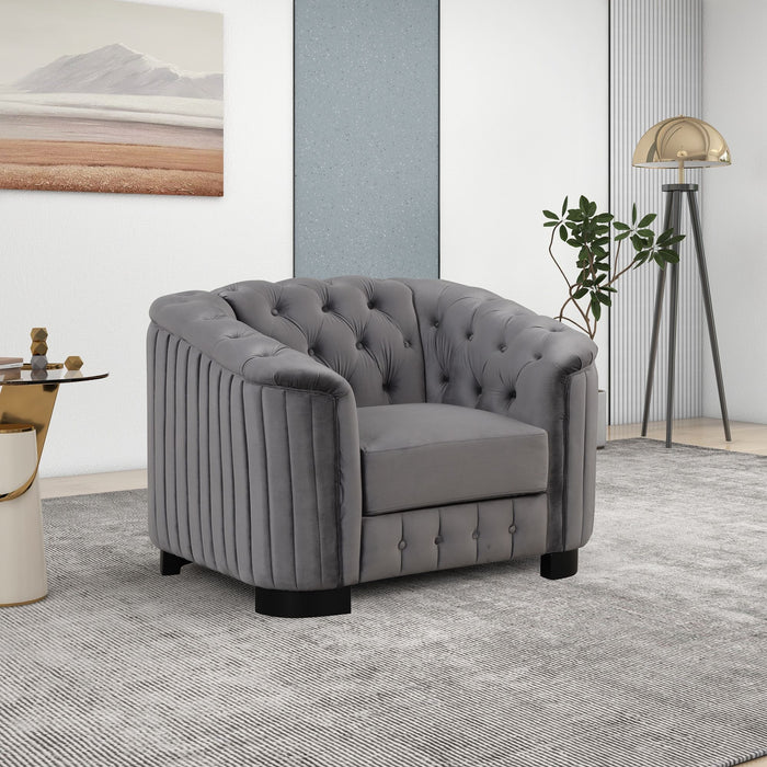 Upholstered Accent Sofa Chair With Removable Cushion