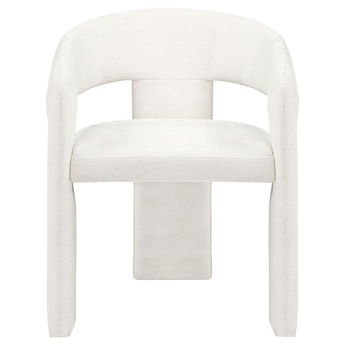 Carlow Upholstered Dining Arm Chair White (Set of 2)