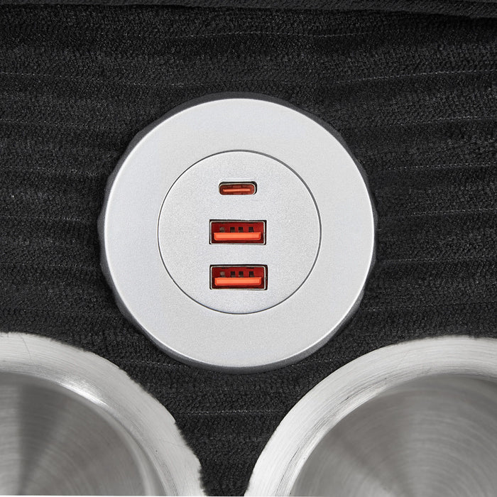 Modern U-Shaped Sectional Sofa With Storage Ottomans