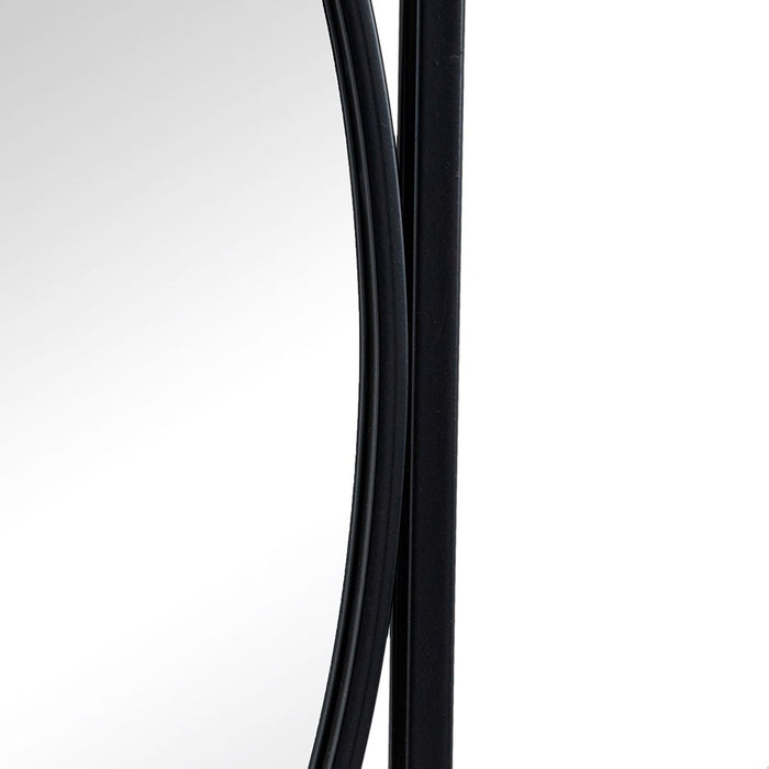 Rectangular Wall Mirrors With Frame, Home Decor For Living Room Bedroom Entryway - Black